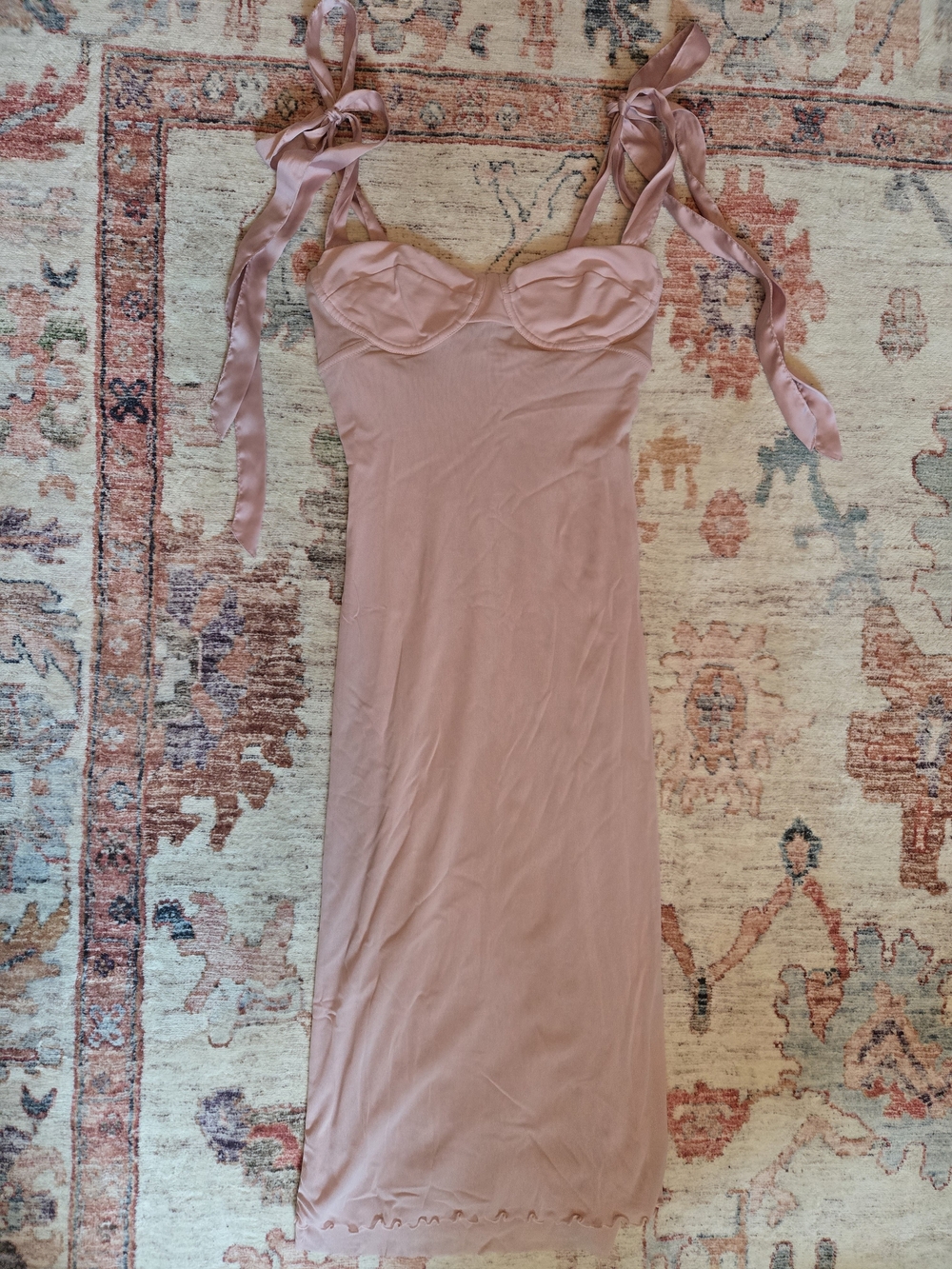 Free People Got Glam Midi Slip Dress in Pink - Picture 3 of 5